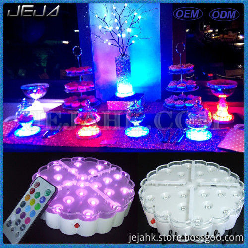 Wedding Centerpieces Under Crystal Candelabra Decoration LED Light Base
